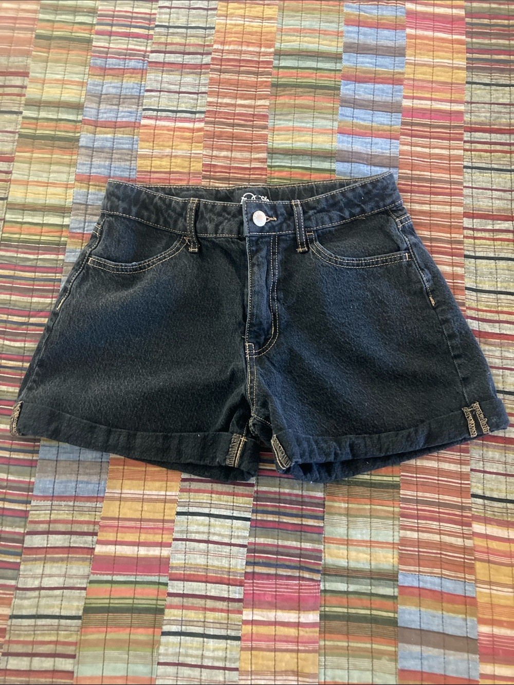 art class Black Denim High-Rise Jean Shorts size 14 XL youth / women XS